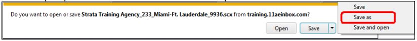 save or open file